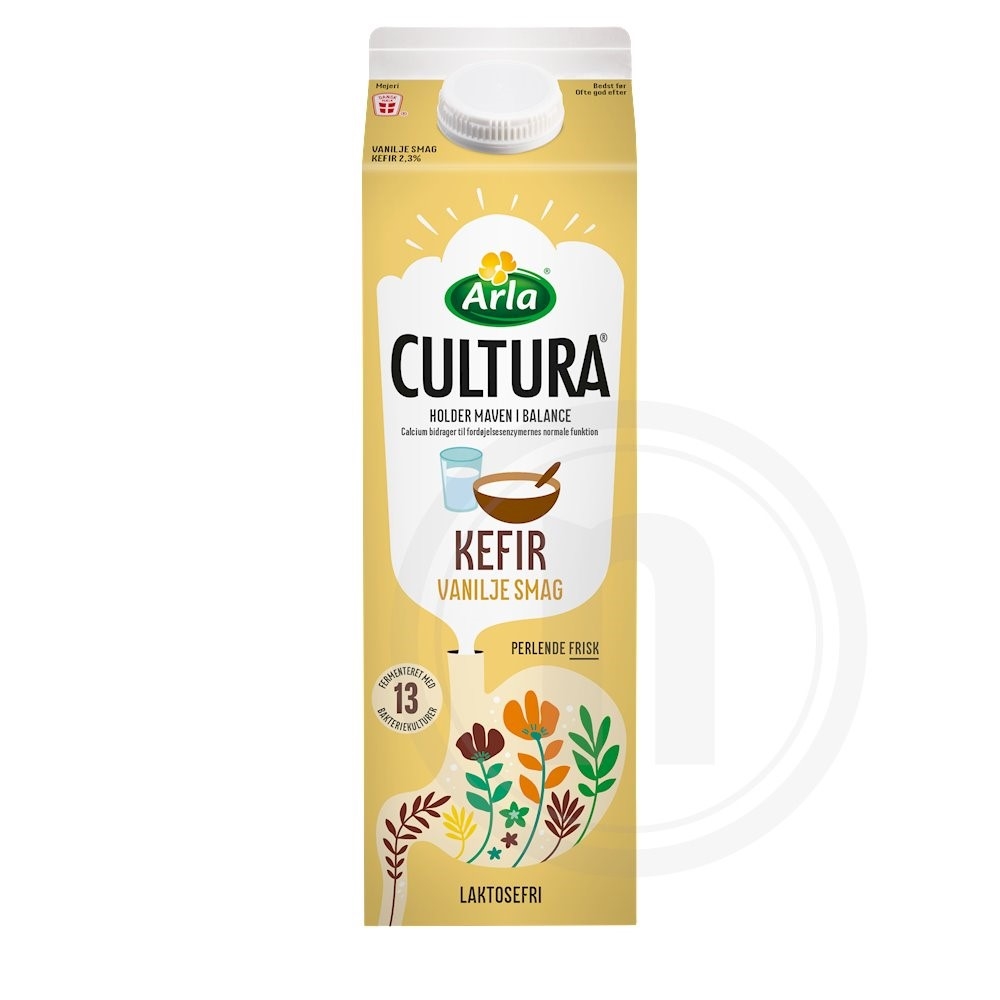 Kefir m. vanilje 2,3% fra Arla Cultura – Leveret med nemlig.com